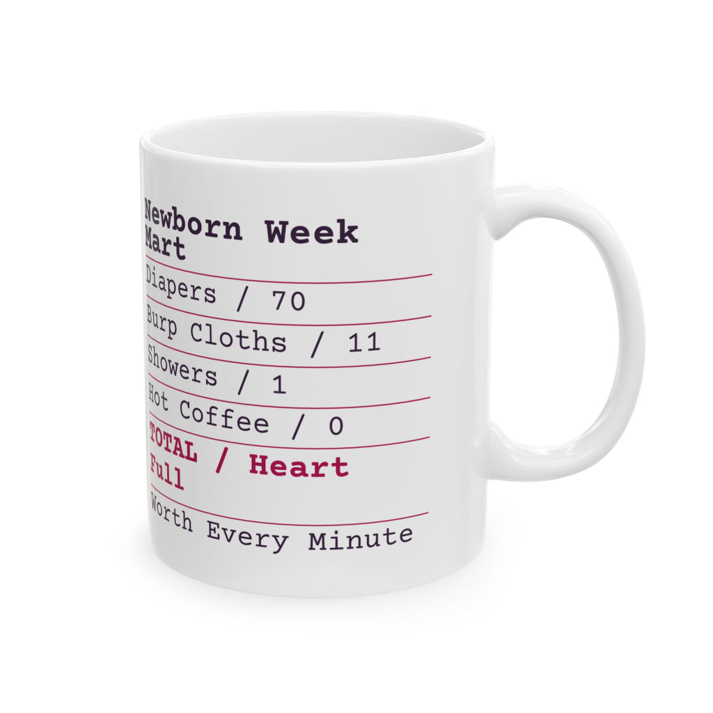 New Mom Coffee Mug Newborn Week Receipt For First Time Moms