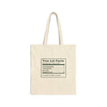 Funny Christmas Tote Bag Tree Lot Facts For Dad