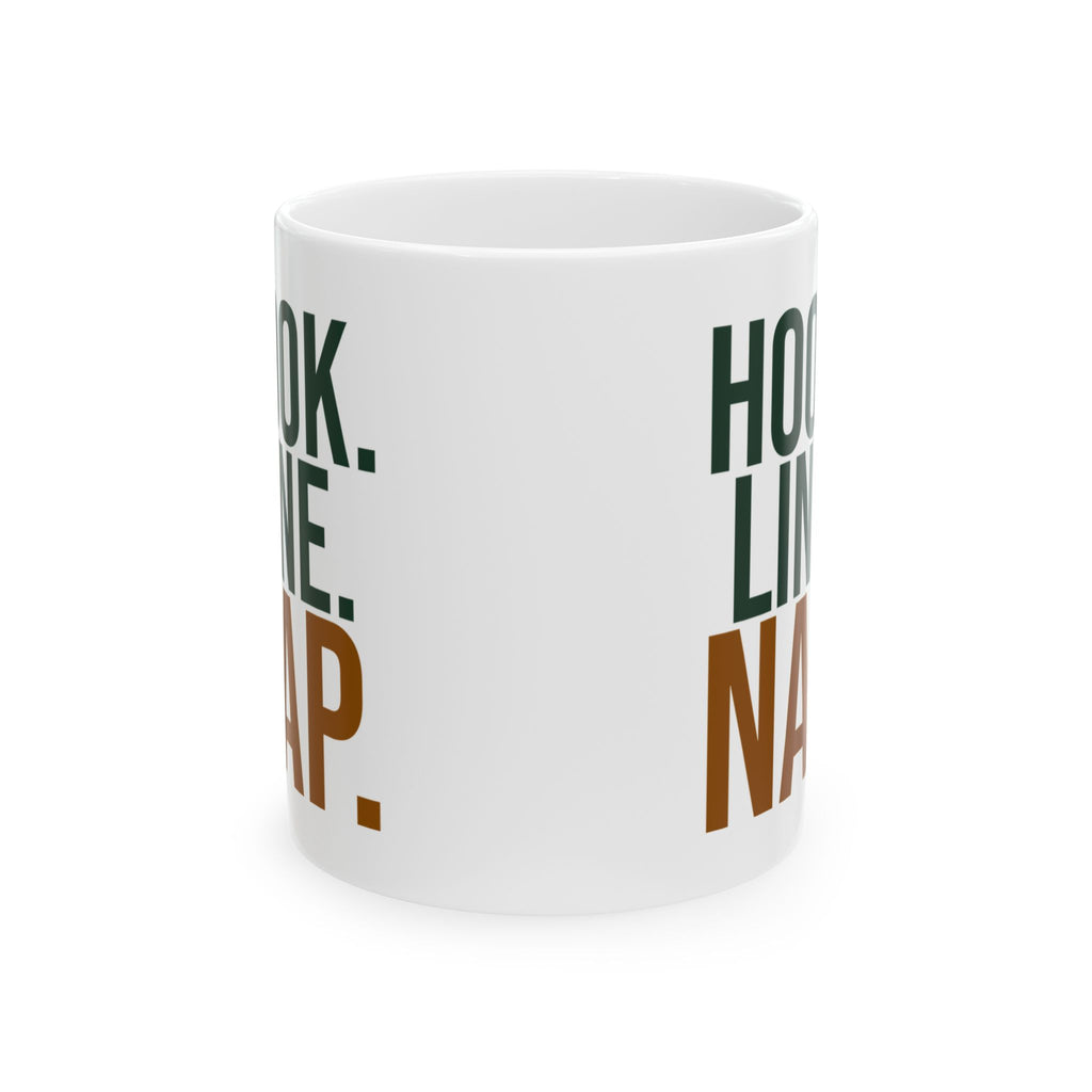 Funny Fishing Mug Hook Line Nap Coffee Cup