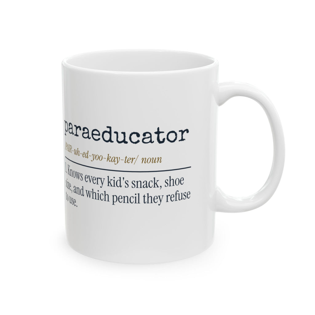 Funny Paraeducator Coffee Mug Dictionary Definition For Para Staff