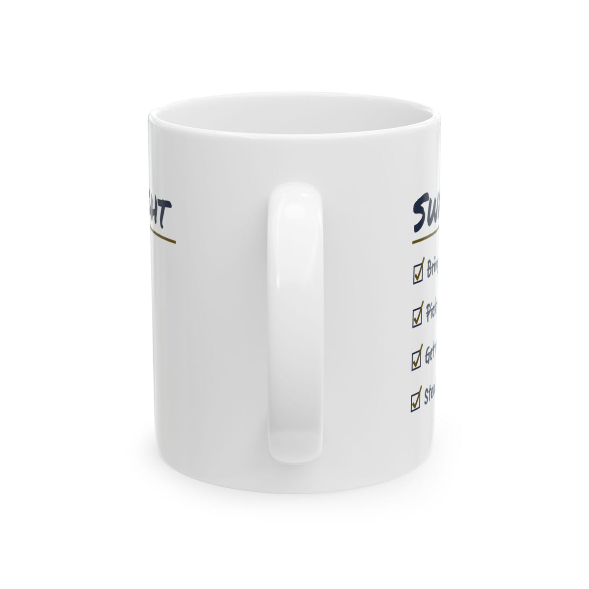 Funny White Elephant Coffee Mug Get Robbed Steal It Back Checklist