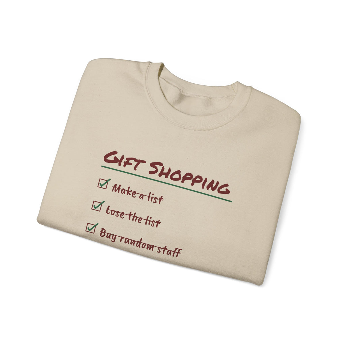 Funny Christmas Shopping Sweatshirt Lose The List Find It December 26