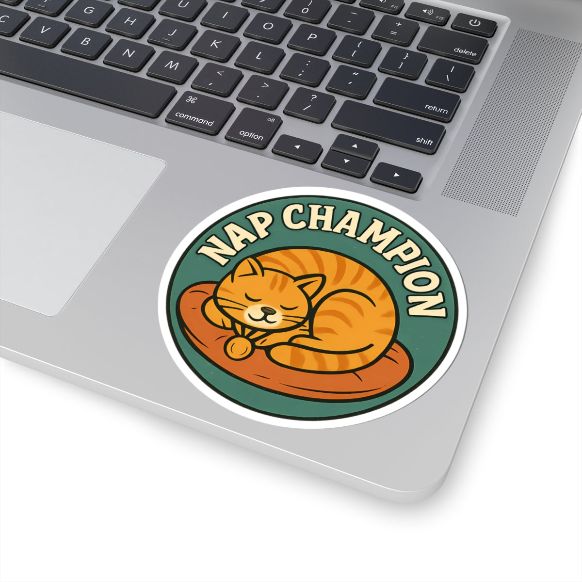 Funny Nap Champion Lazy Cat Lover Sticker