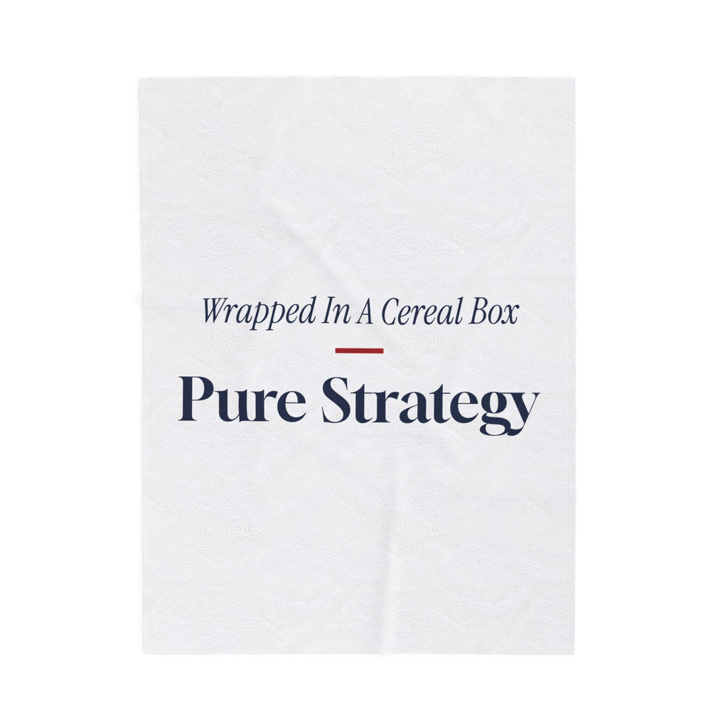 Funny White Elephant Throw Blanket Wrapped In A Cereal Box Pure Strategy
