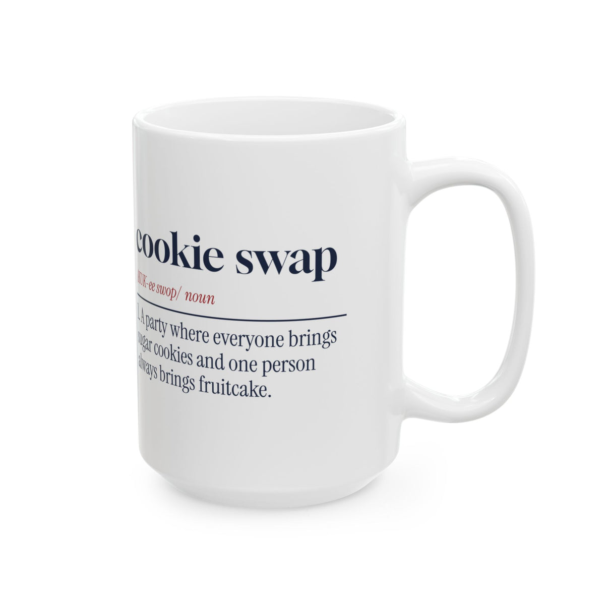 Funny Christmas Baking Coffee Mug Cookie Swap Definition For Bakers