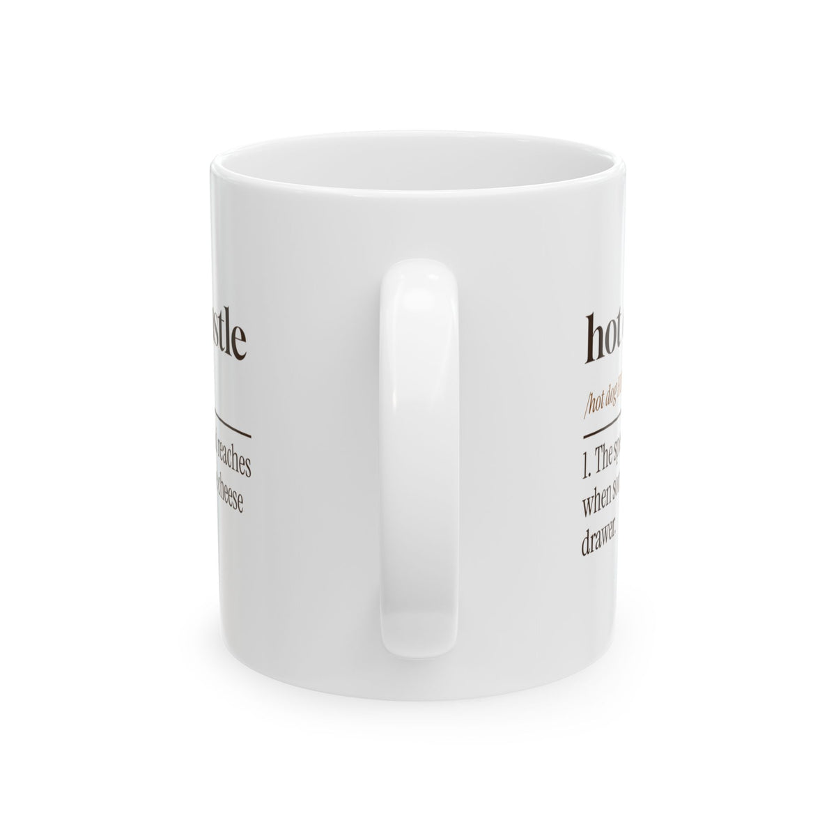 Funny Dachshund Coffee Mug Hot Dog Hustle Dictionary Definition