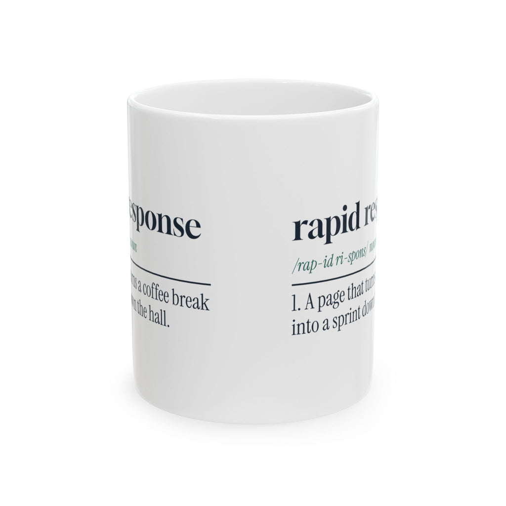 Funny Respiratory Therapist Mug Rapid Response Definition