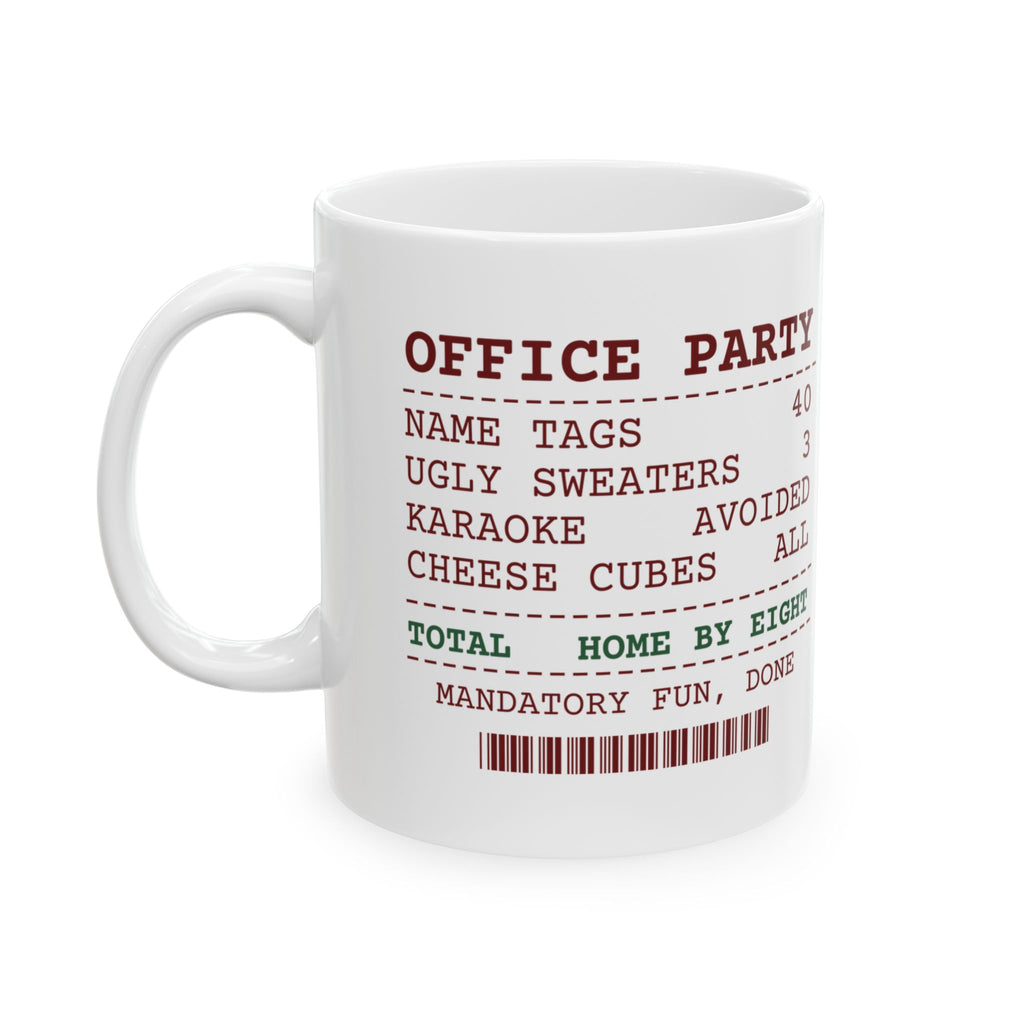Funny Office Christmas Party Coffee Mug Office Party Receipt