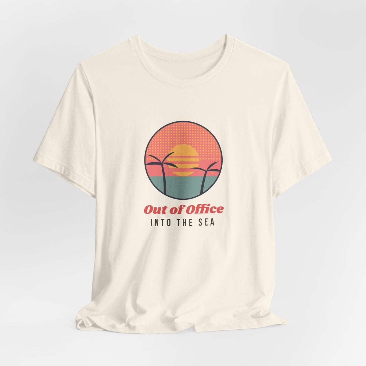 Retro Beach Shirt Out Of Office Into The Sea