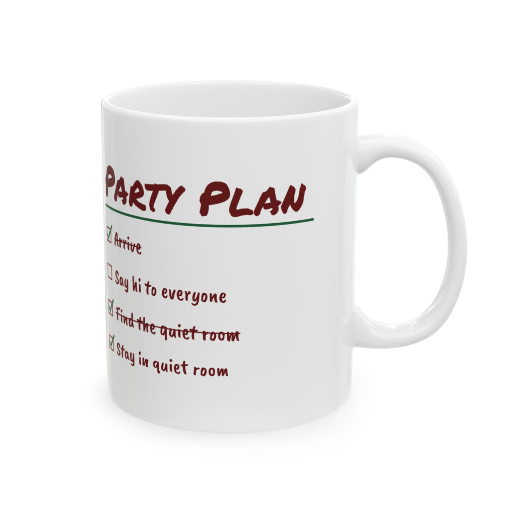 Funny Christmas Introvert Coffee Mug Find The Quiet Room Checklist