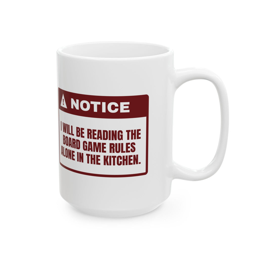 Funny Christmas Coffee Mug Reading The Game Rules Alone For Introverts