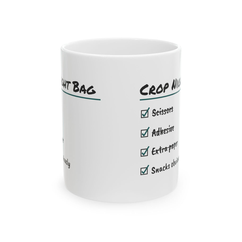 Crop Night Bag Checklist Coffee Mug For Crafters