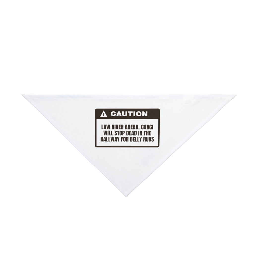 Funny Corgi Dog Bandana Hallway Stop For Belly Rubs Corgi For Corgi Owners