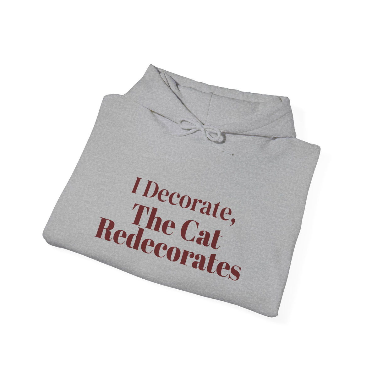 Funny Christmas Cat Hoodie I Decorate The Cat Redecorates