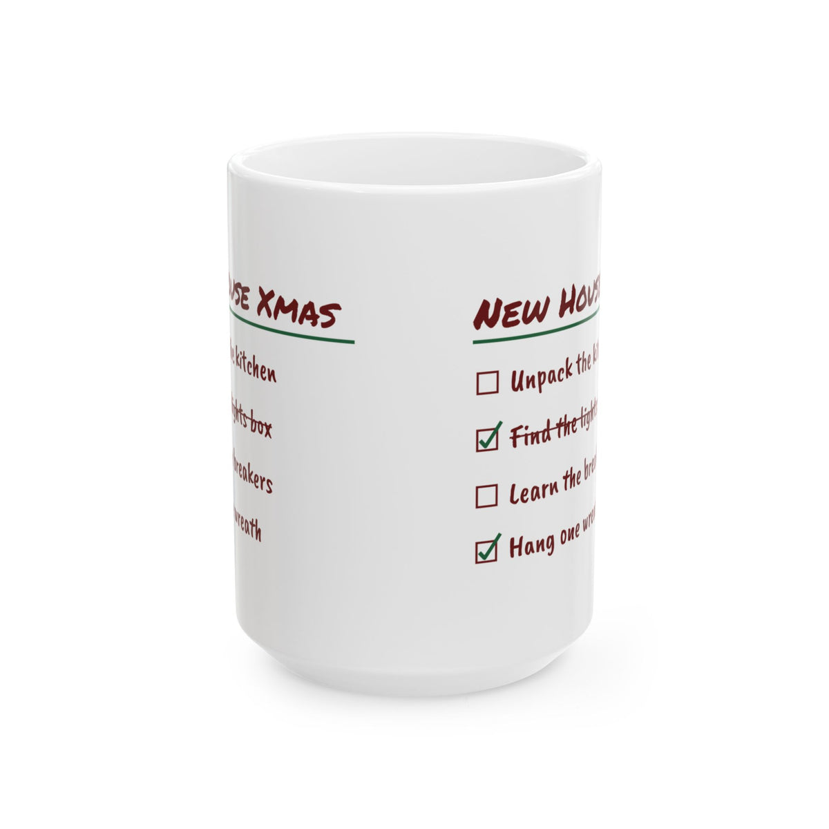 Funny Christmas Coffee Mug Learn The Breakers Hang One Wreath New House