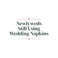 Funny Newlywed Christmas Sticker Still Using Our Wedding Napkins