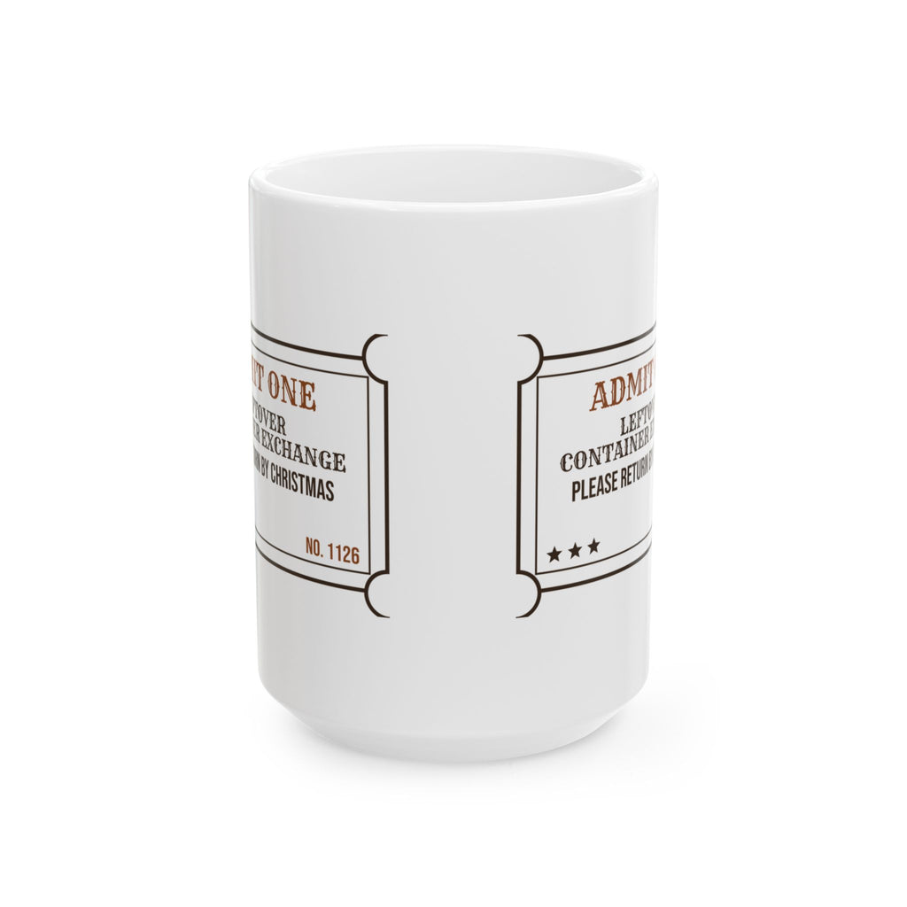 Funny Thanksgiving Host Coffee Mug Leftover Container Exchange