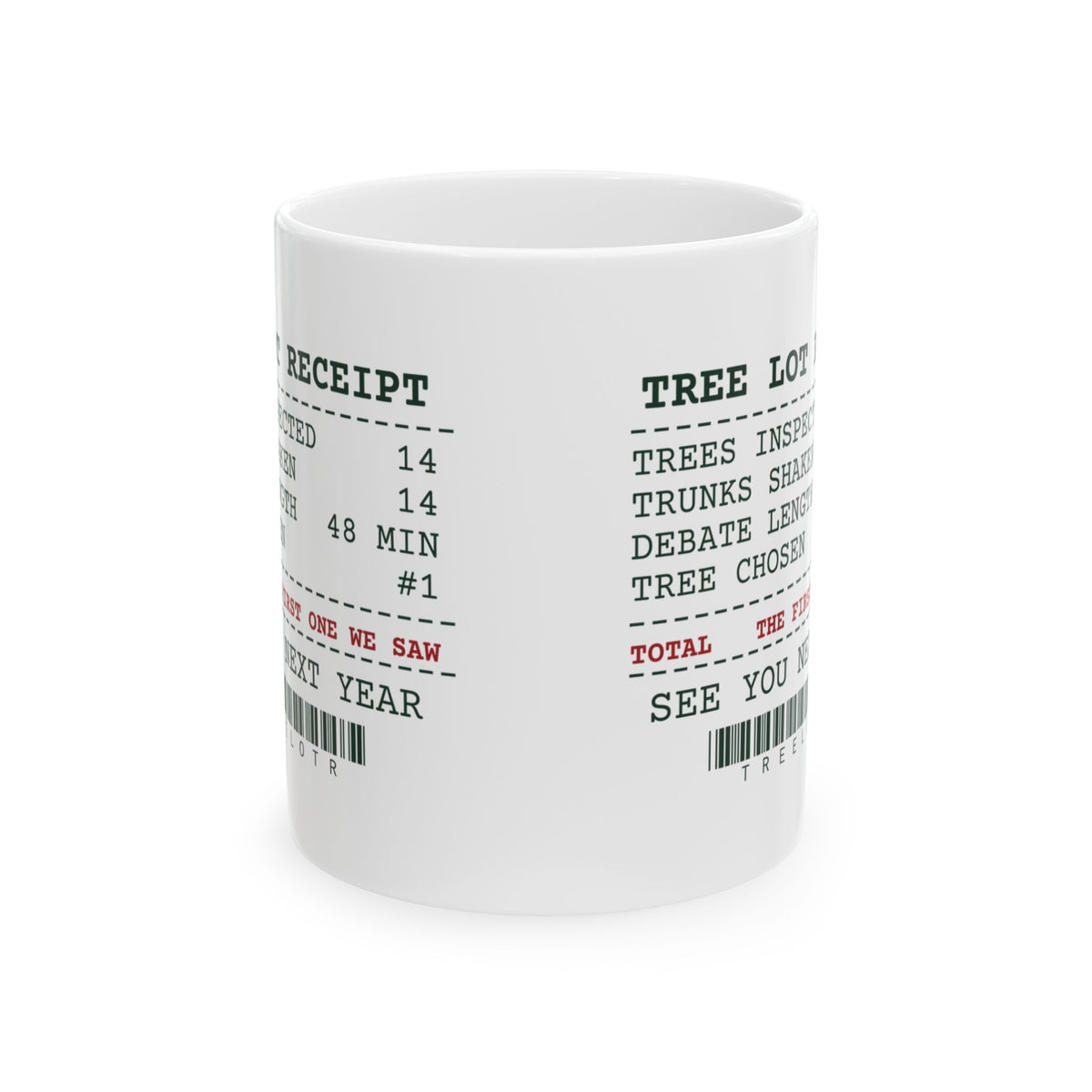 Funny Christmas Coffee Mug Tree Lot Receipt For Dad