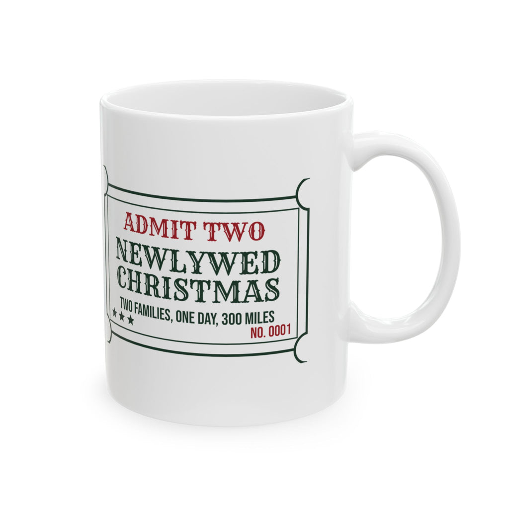 Funny Christmas Coffee Mug Newlywed Christmas Two Families One Day
