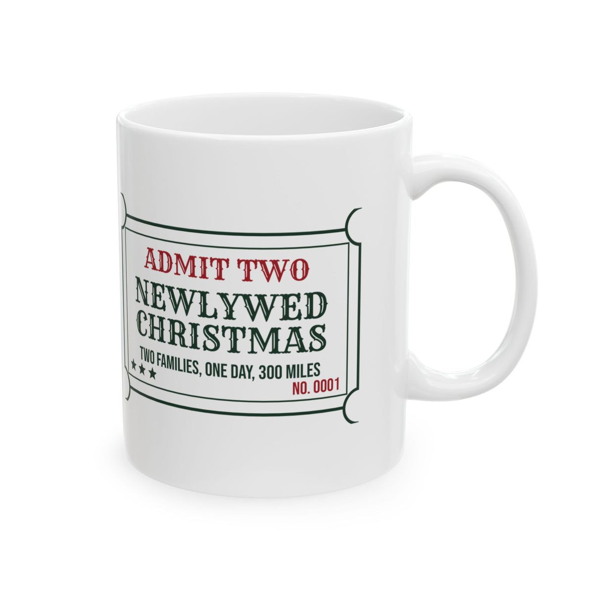 Funny Christmas Coffee Mug Newlywed Christmas Two Families One Day