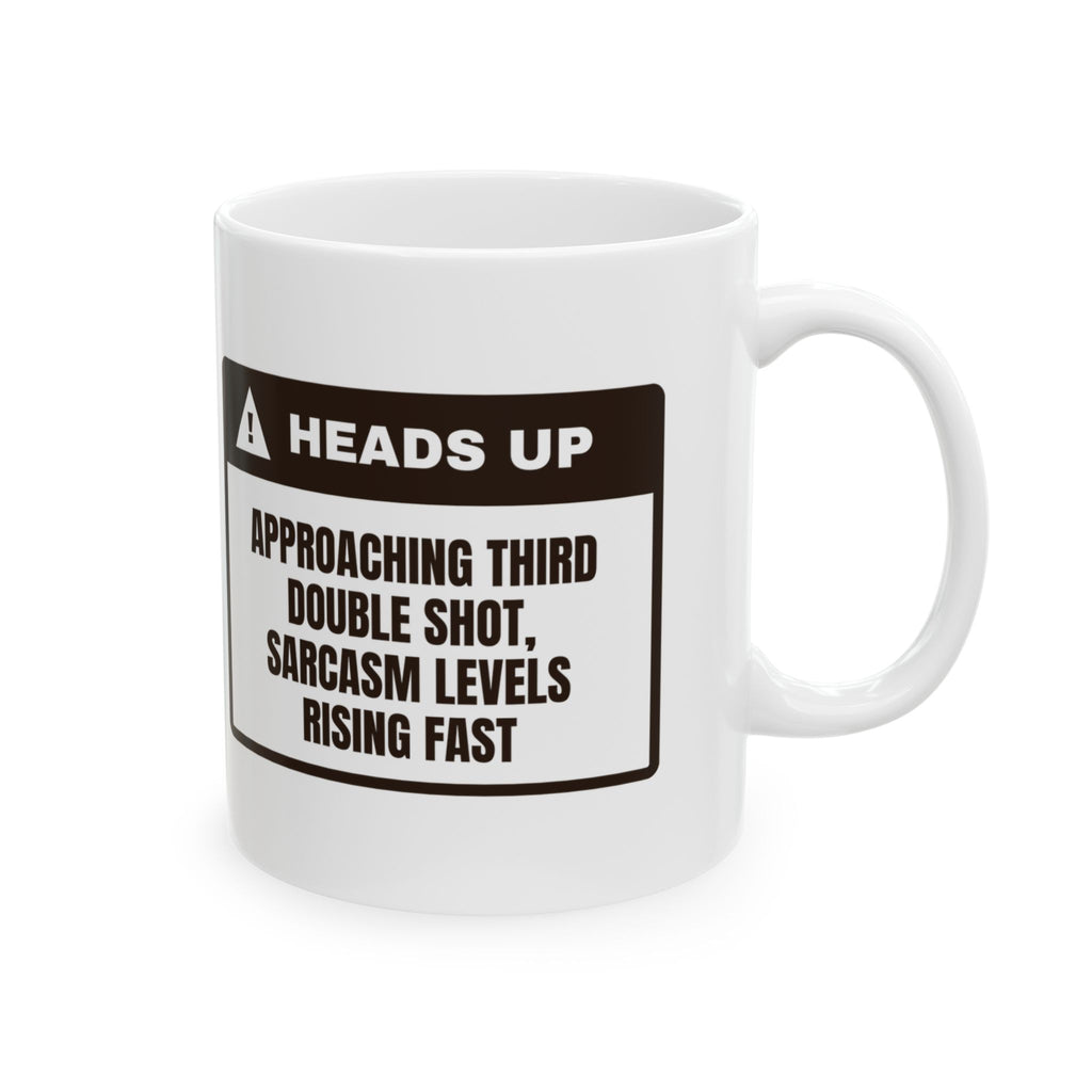 Barista Coffee Mug Third Double Shot Sarcasm Rising