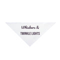 Christmas Cat Dog Bandana Whiskers And Twinkle Lights