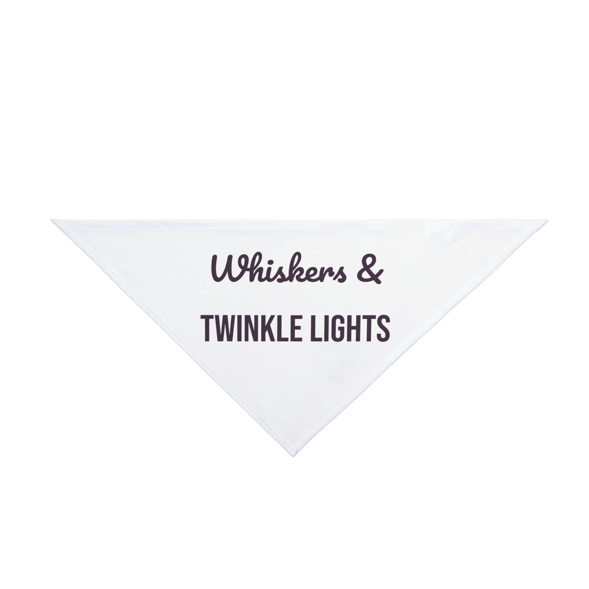 Christmas Cat Dog Bandana Whiskers And Twinkle Lights