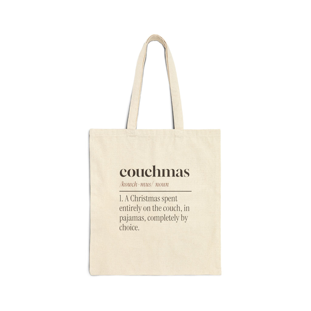 Funny Christmas Introvert Tote Bag Couchmas Definition