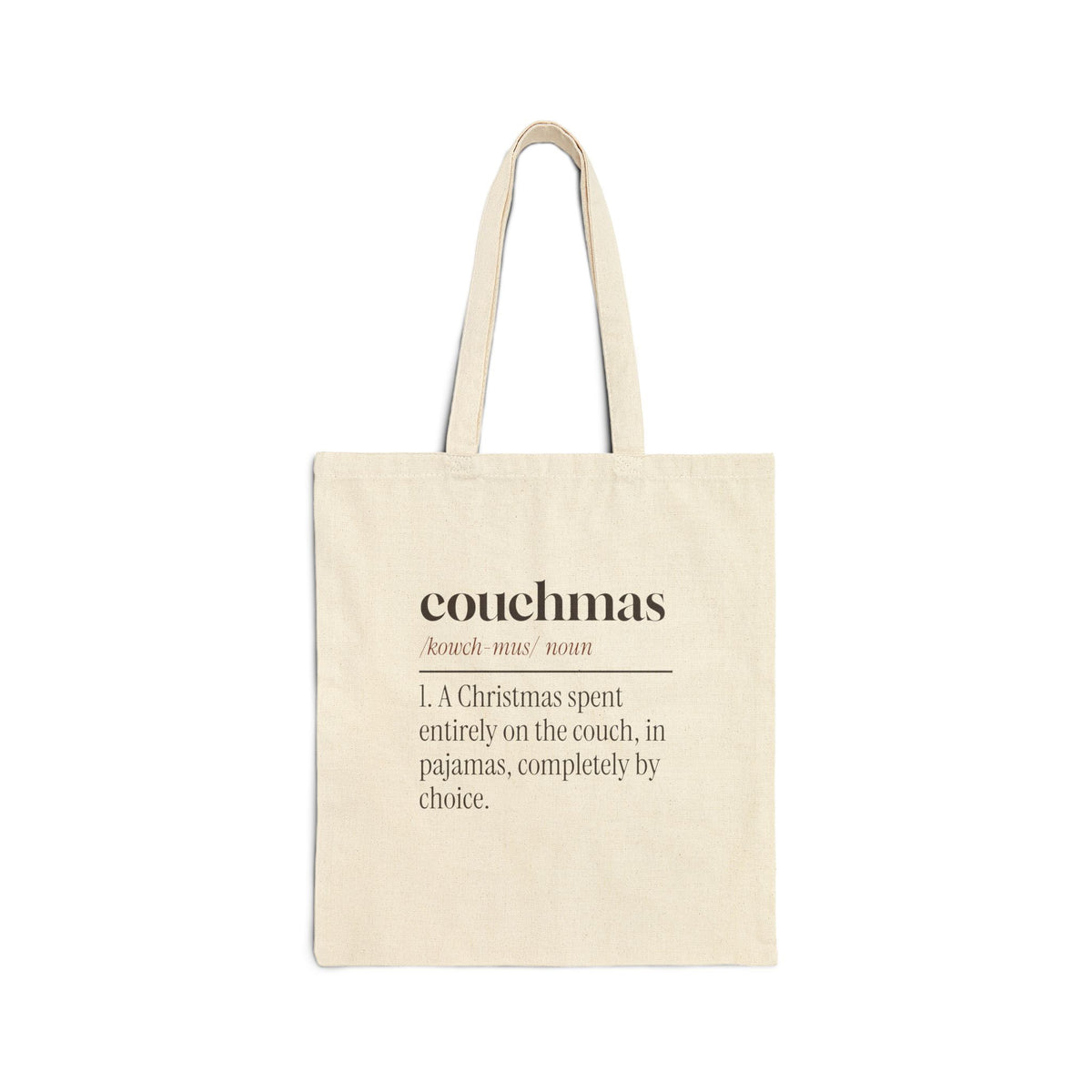 Funny Christmas Introvert Tote Bag Couchmas Definition