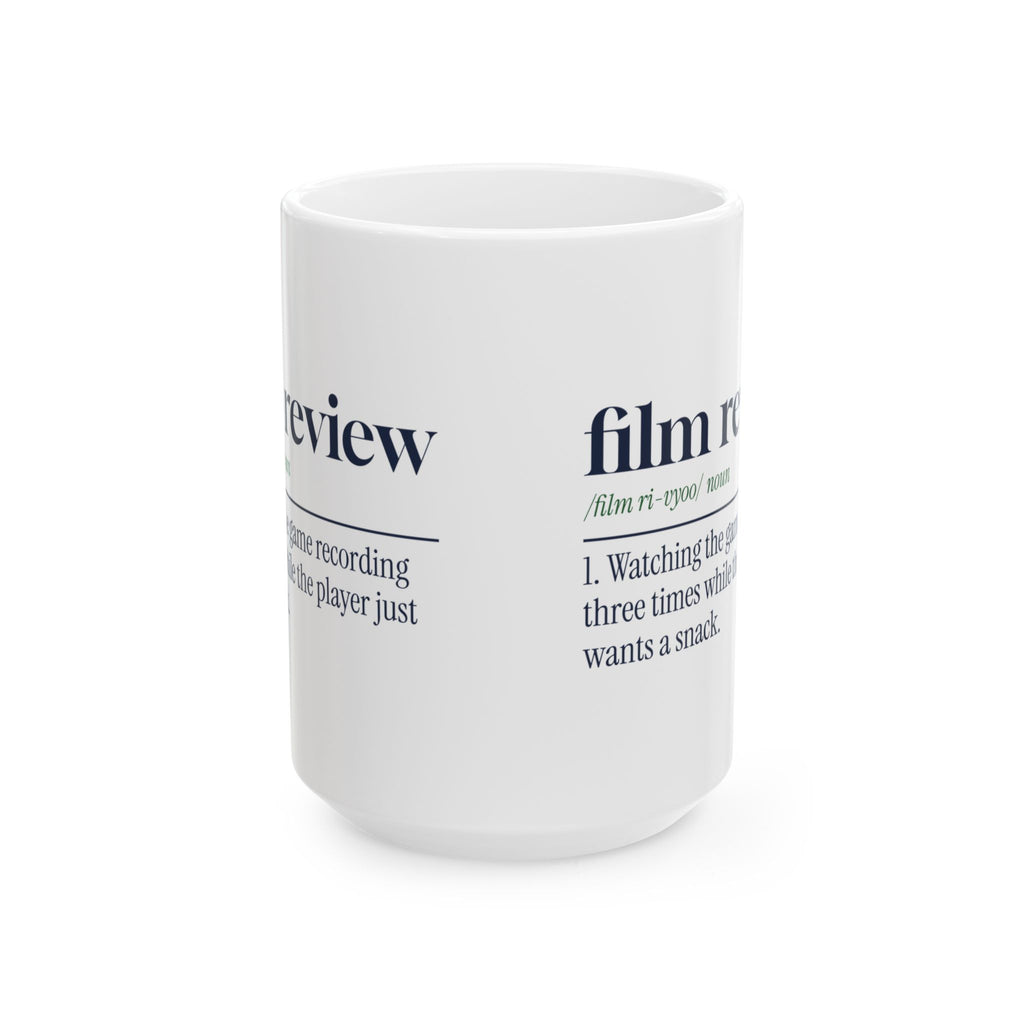 Funny Football Dad Coffee Mug Film Review Dictionary Definition