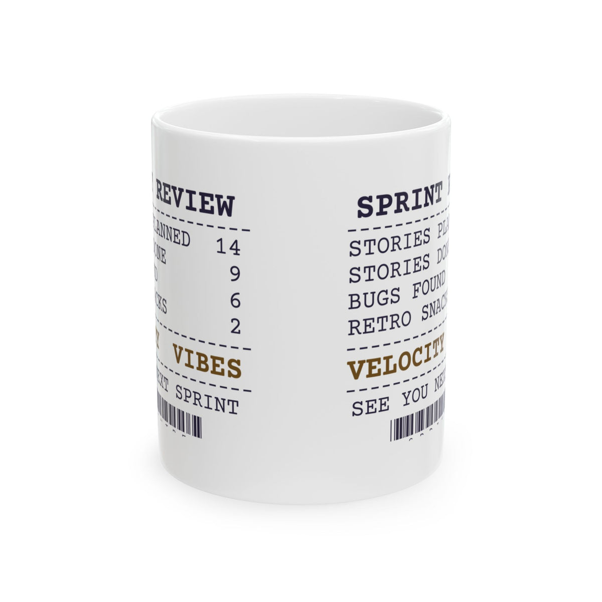 Funny Project Manager Coffee Mug Sprint Review Receipt