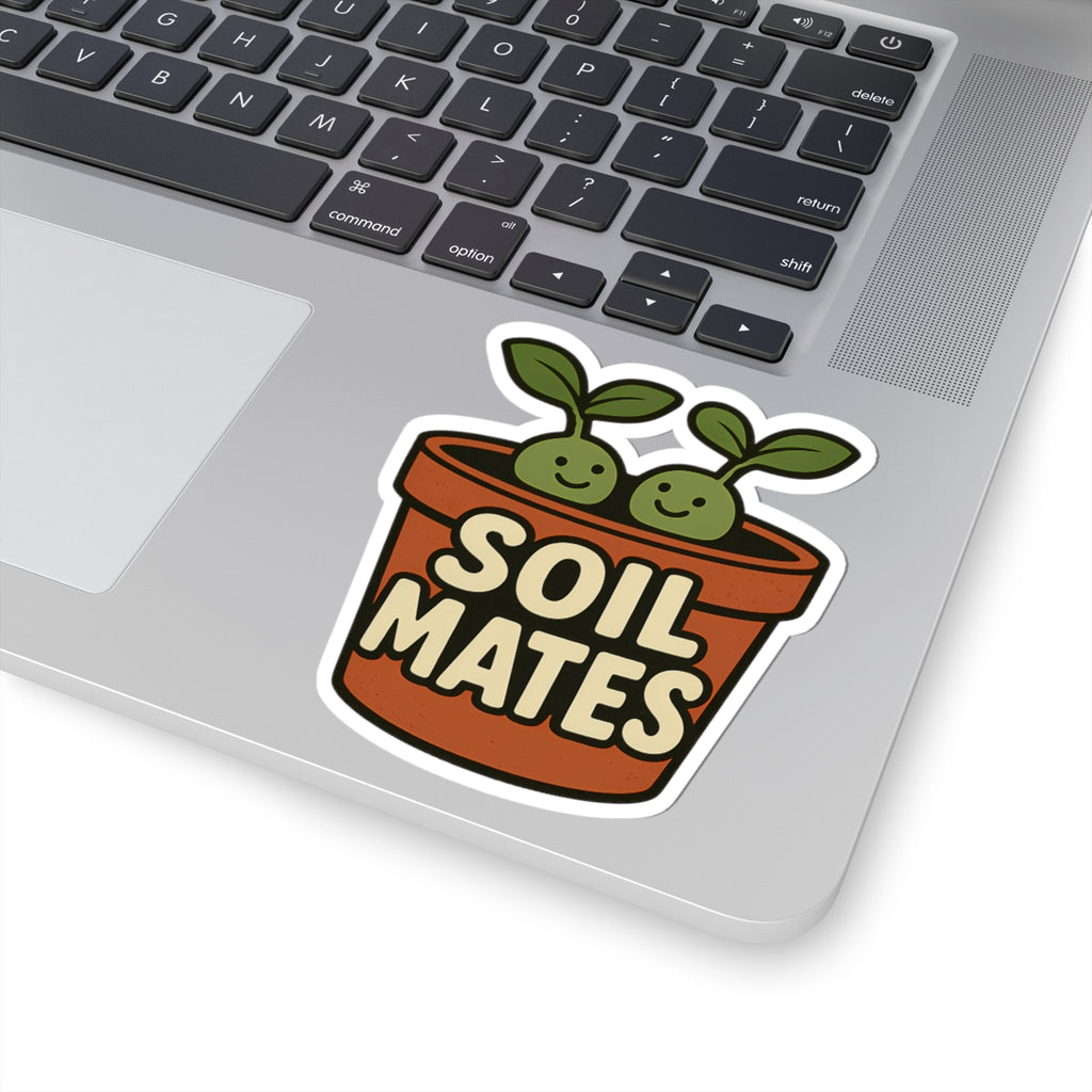 Funny Soil Mates Gardening Couple Plant Lover Sticker