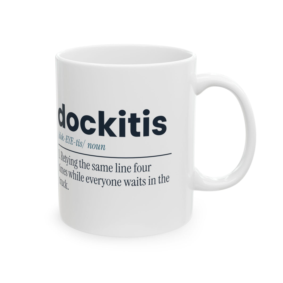 Funny Boating Coffee Mug Dockitis Definition For Boat Owners