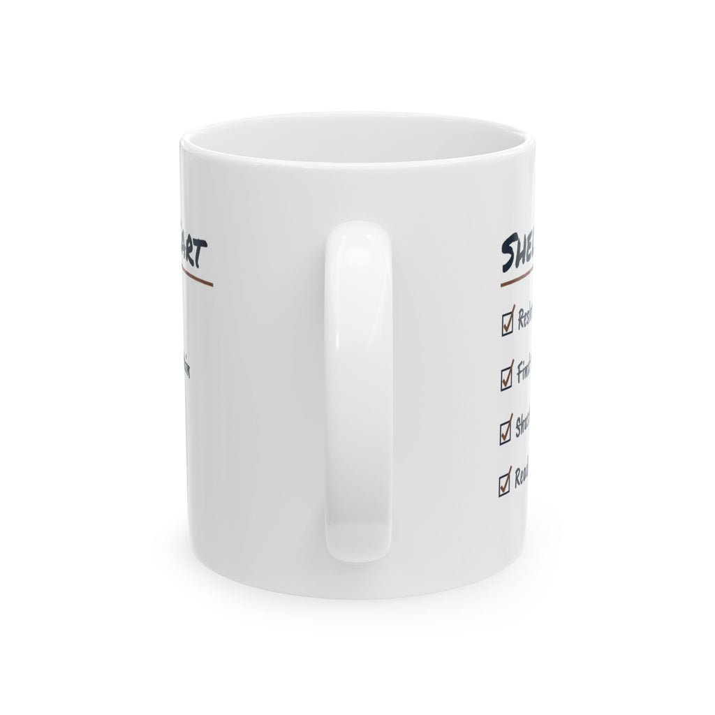 Funny Librarian Coffee Mug Shelving Cart Checklist For Librarians
