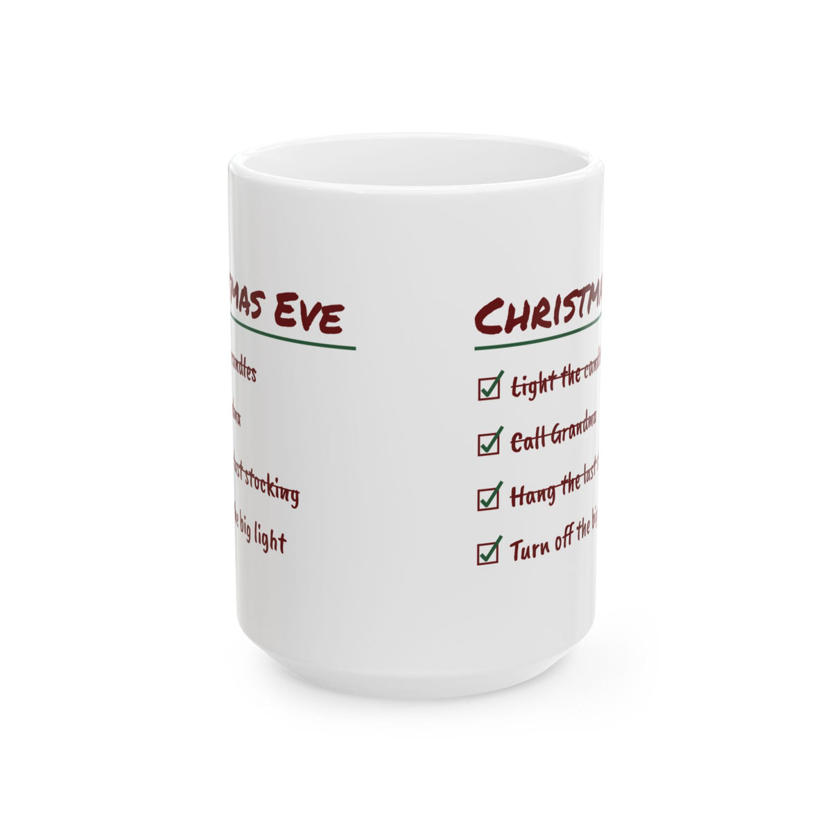 Christmas Eve Coffee Mug Hang The Last Stocking Checklist