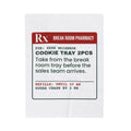 Funny Christmas Coworker Throw Blanket Cookie Tray Prescription Label