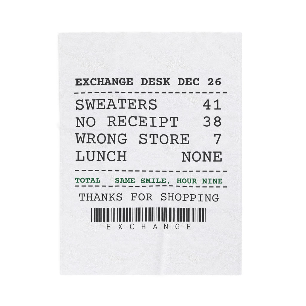 Funny Christmas Retail Throw Blanket No Receipt 38 Wrong Store 7