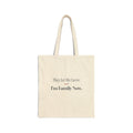 Funny In Law Christmas Tote Bag They Let Me Carve I'm Family Now