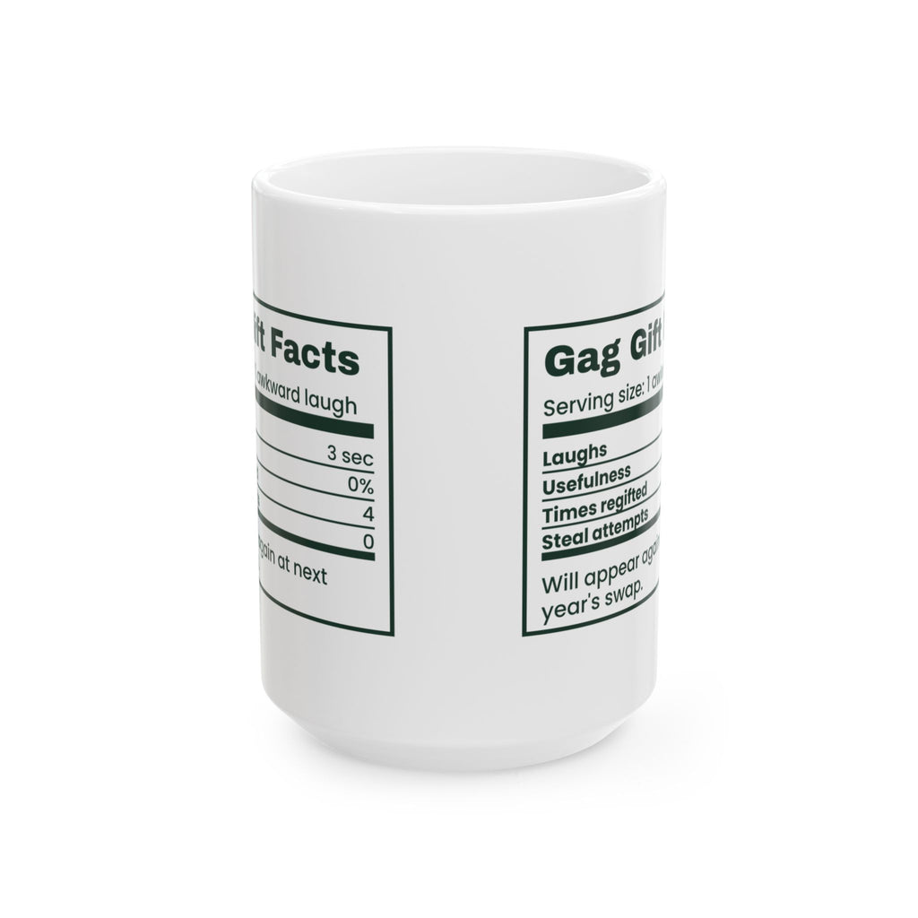 Funny White Elephant Coffee Mug Gag Gift Facts Back Again Next Year