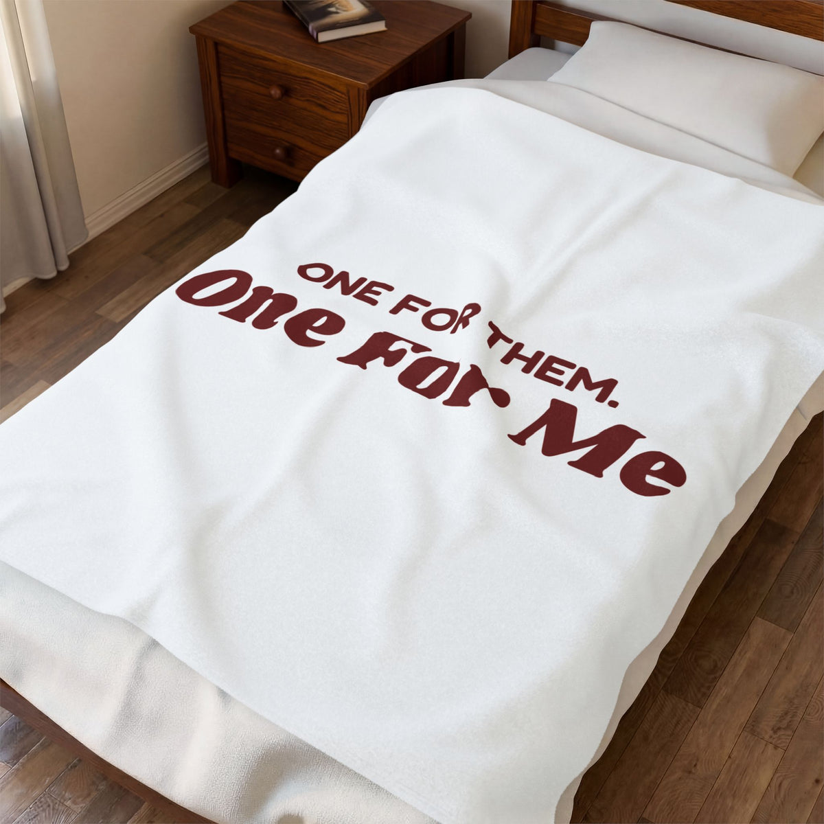 Funny Christmas Shopping Throw Blanket One For Them One For Me