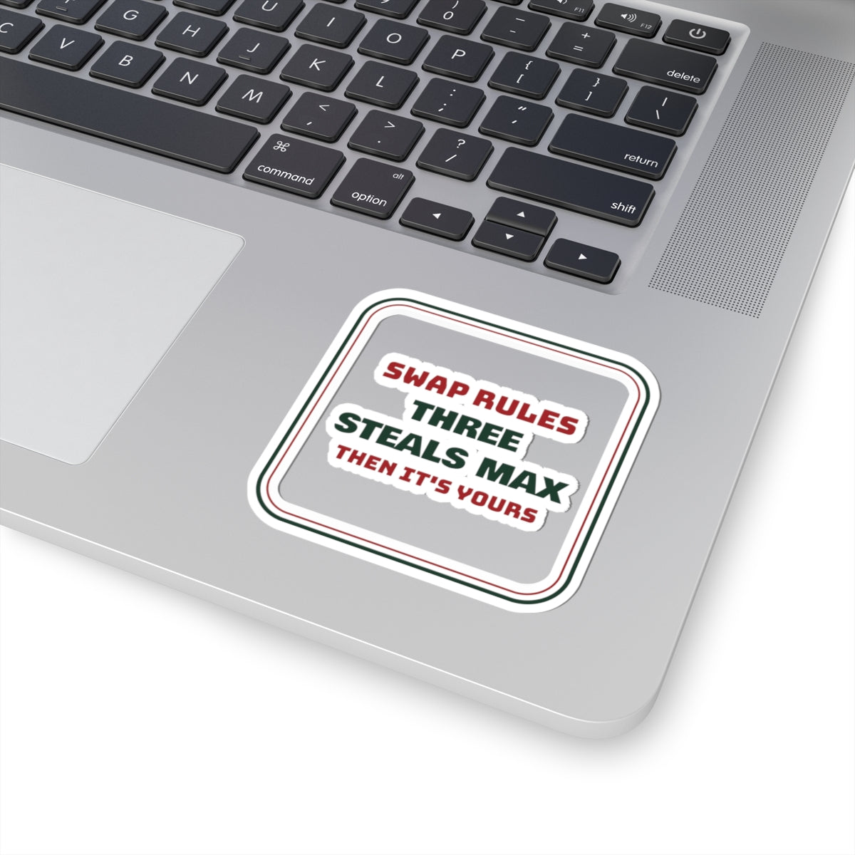 Funny White Elephant Sticker Three Steals Max Then It's Yours