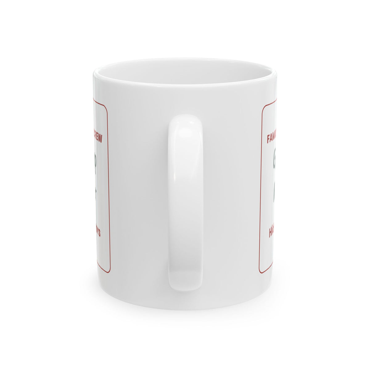 Matching Family Christmas Coffee Mug Gift Wrap Manager Family Crew