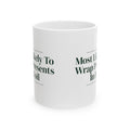 Funny Family Christmas Coffee Mug Most Likely To Wrap Presents In Foil