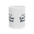 Funny Christmas Family Coffee Mug Most Likely To Eat Pie For Breakfast