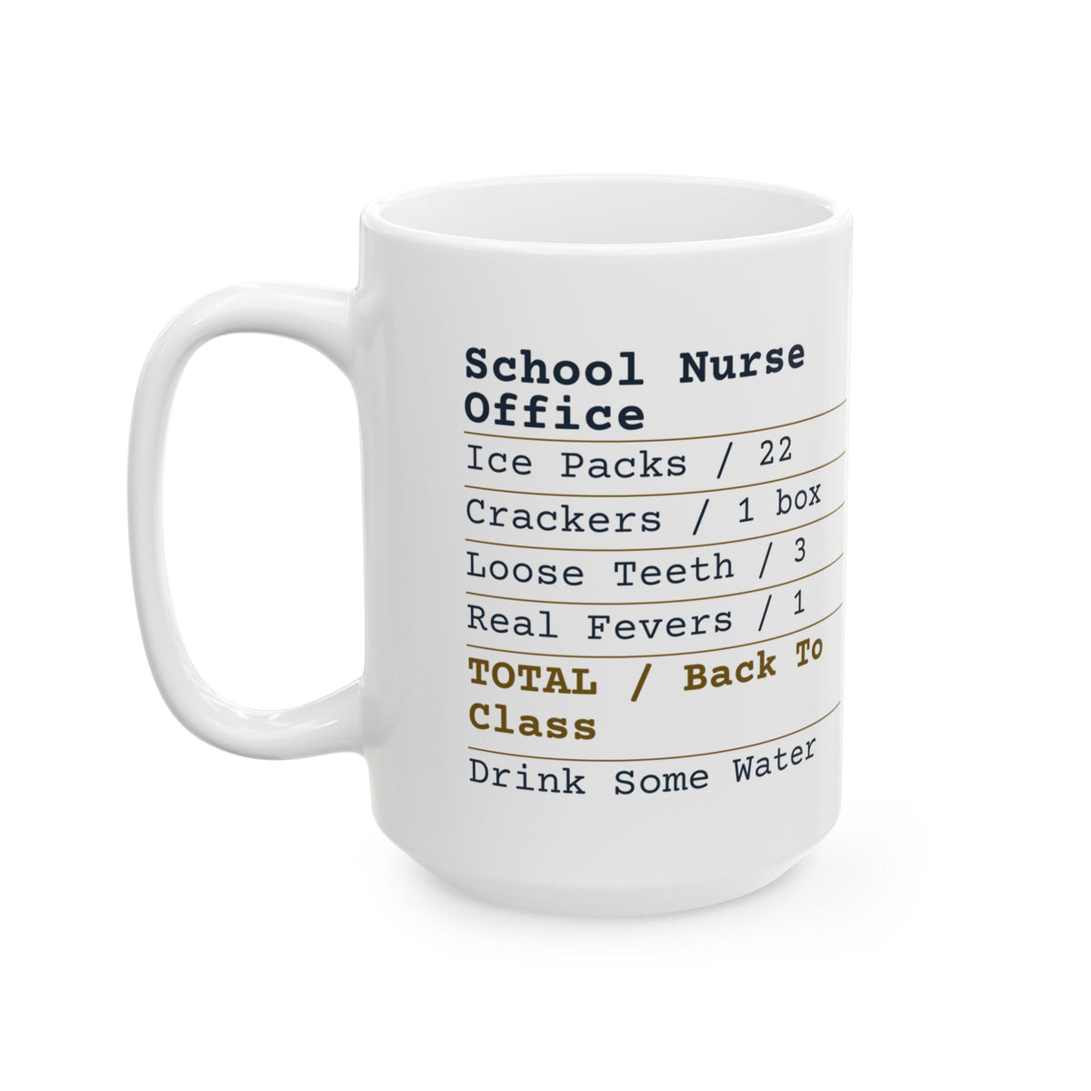 Funny School Nurse Coffee Mug Nurse Office Receipt For School Nurses