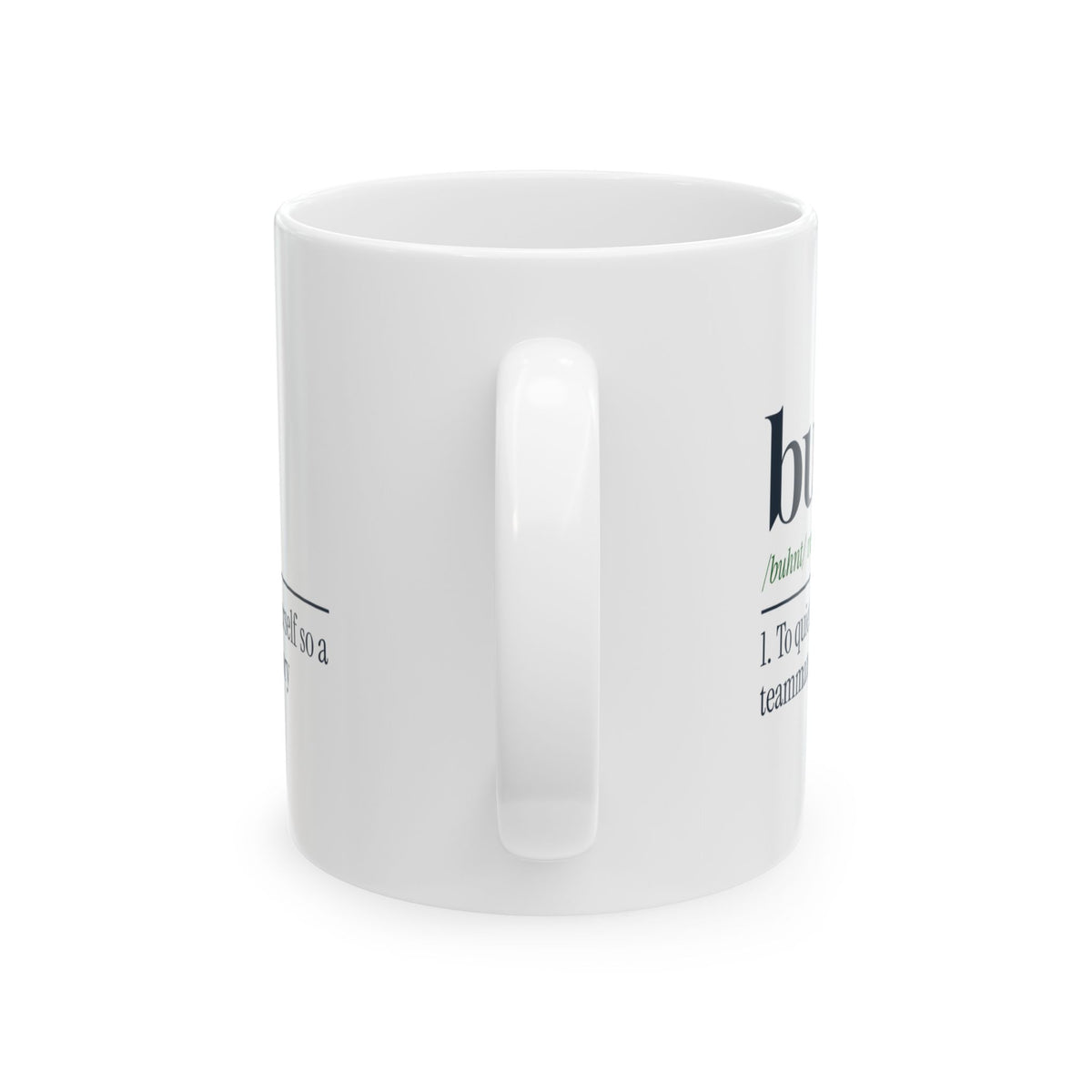 Softball Coffee Mug Bunt A Softball Verb