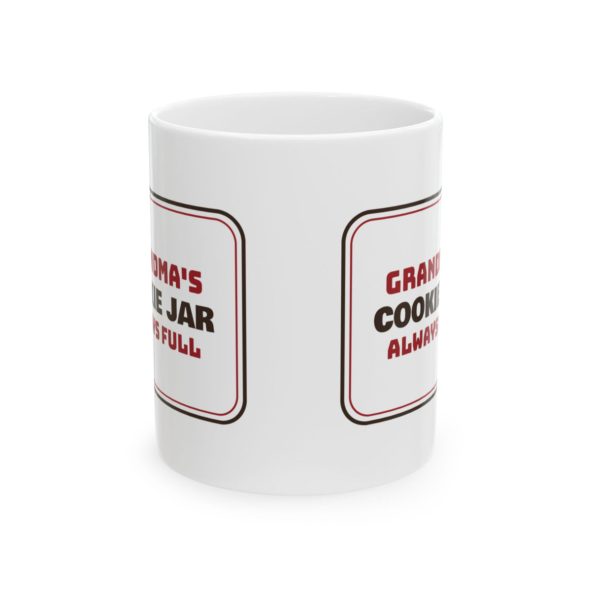Christmas Coffee Mug For Grandma Grandma's Cookie Jar Always Full