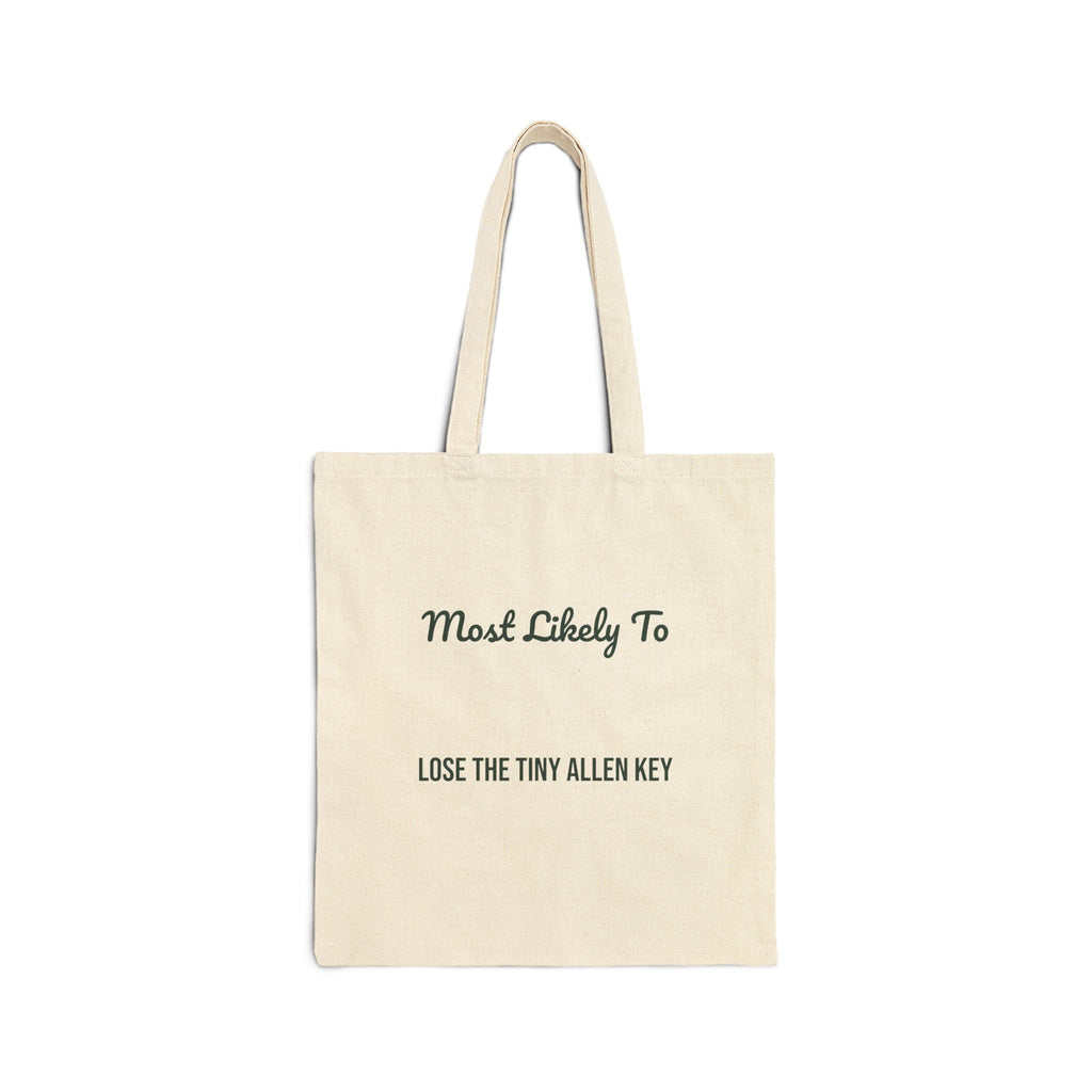 Funny Christmas Tote Bag Most Likely To Lose The Tiny Allen Key Family