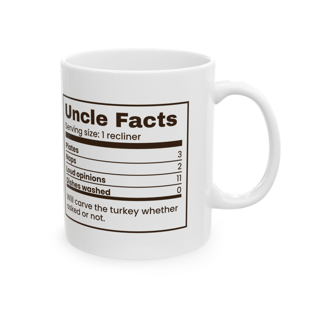 Funny Thanksgiving Coffee Mug Uncle Facts Loud Opinions 11 For Uncle