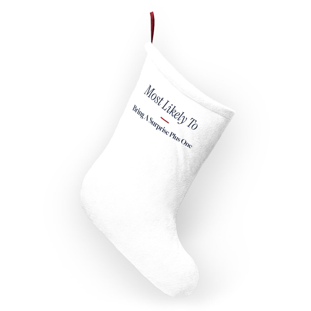 Funny Family Christmas Stocking Most Likely To Bring A Surprise